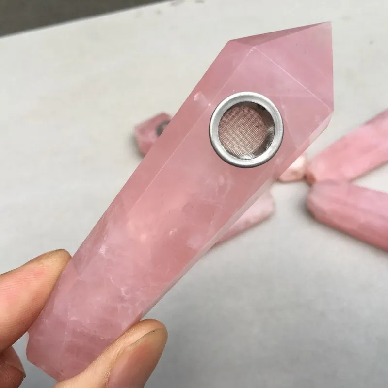 Rose Quartz Smoking Pipe Natural Gems For Crafts Crystals And Stones Spiritual Healing Minerales Gemstones Reiki Home Decoration
Rose Quartz Smoking Pipe Natural Gems For Crafts Crystals And Stones Spiritual Healing Minerales Gemstones Reiki Home Decoration