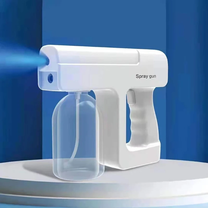 2021 New 300ML Disinfection Sprayer Gun Wireless Nano Blue Light Steam Spray USB Charg | Дом и сад