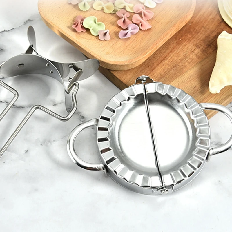 7 Pcs Manual Dumpling Maker and Cutter Set Stainless Steel Dumpling Machine Cuts G6DA
7 Pcs Manual Dumpling Maker and Cutter Set Stainless Steel Dumpling Machine Cuts G6DA