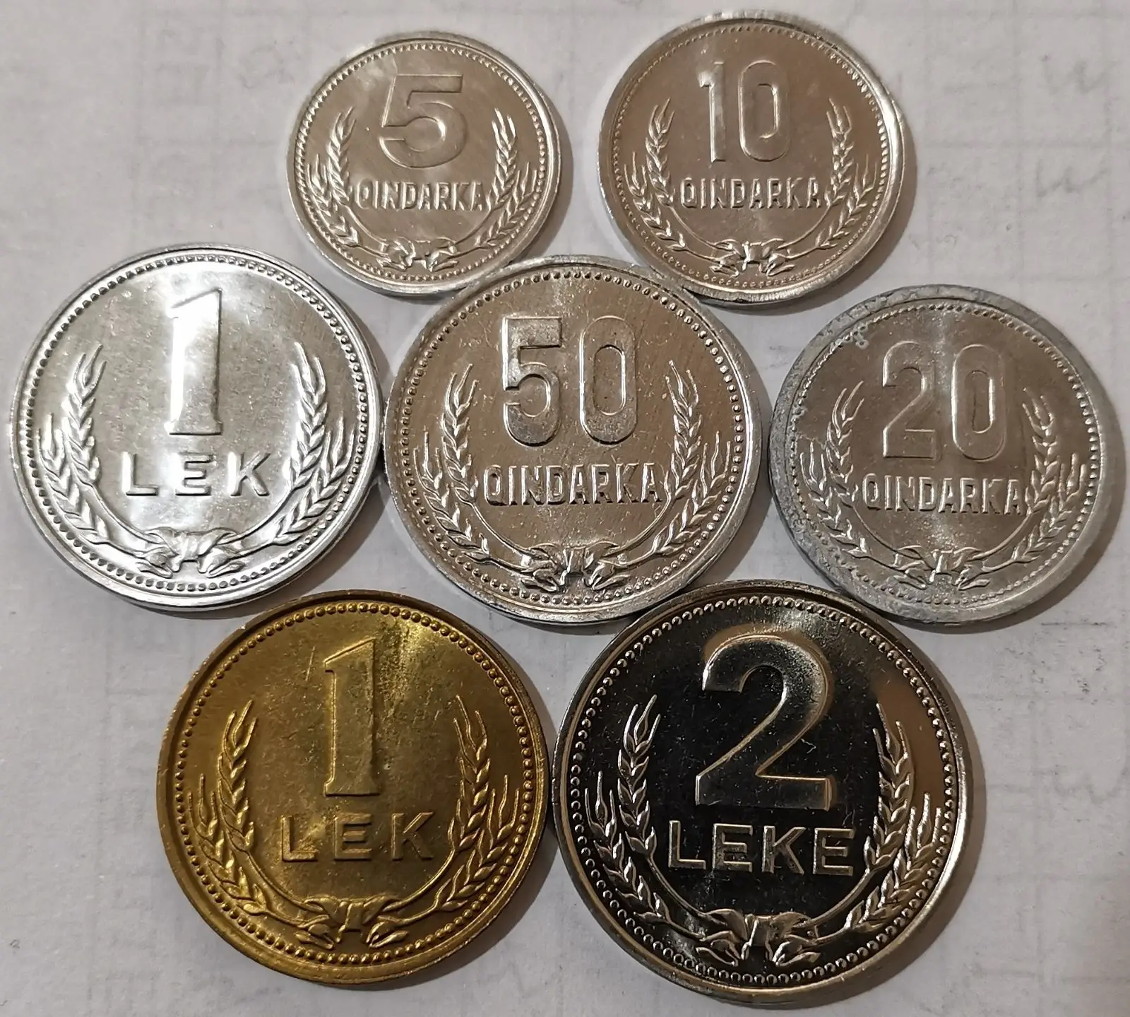 Albania 1988-1989 7 coins set large set 5 cents-2 leks Original True Real Genuine Coin European Collectible Gift Unc
Albania 1988-1989 7 coins set large set 5 cents-2 leks Original True Real Genuine Coin European Collectible Gift Unc