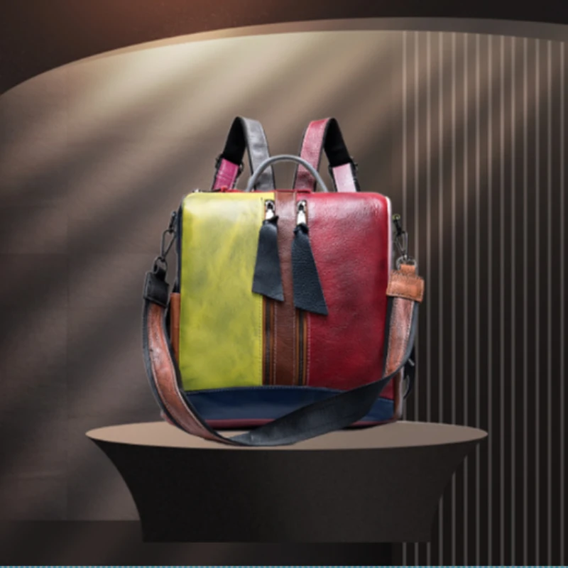 2020new Genuine Leather Women's Backpack Retro Style Brushed Stitching Cool Fashion Backpack Free Shipping
2020new Genuine Leather Women's Backpack Retro Style Brushed Stitching Cool Fashion Backpack Free Shipping