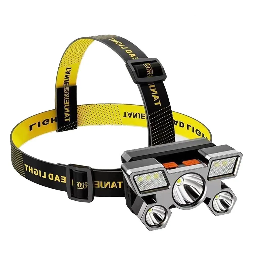 5 LED Super Bright Flashlight Headlamp Waterproof USB Rechargable Headlight Adjustable Portable Outdoor Camping Fishing Lantern
5 LED Super Bright Flashlight Headlamp Waterproof USB Rechargable Headlight Adjustable Portable Outdoor Camping Fishing Lantern