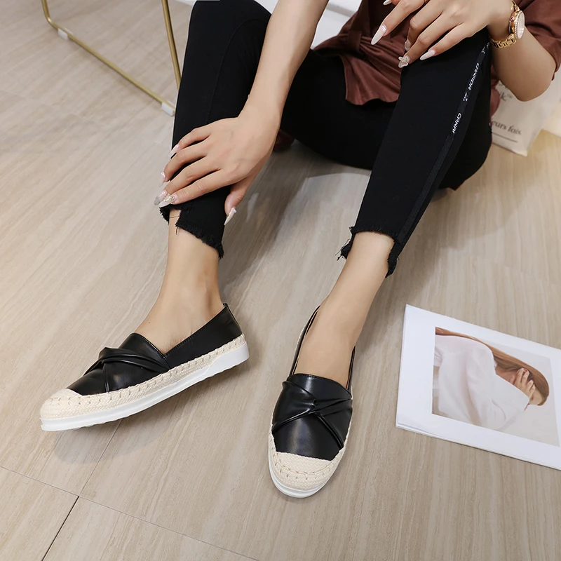 New Luxury High-quality Classic Espadrilles Luxury Brand Design Goatskin Comfortable Flat Shoes Fisherman Shoes Loafers Mules 
New Luxury High-quality Classic Espadrilles Luxury Brand Design Goatskin Comfortable Flat Shoes Fisherman Shoes Loafers Mules