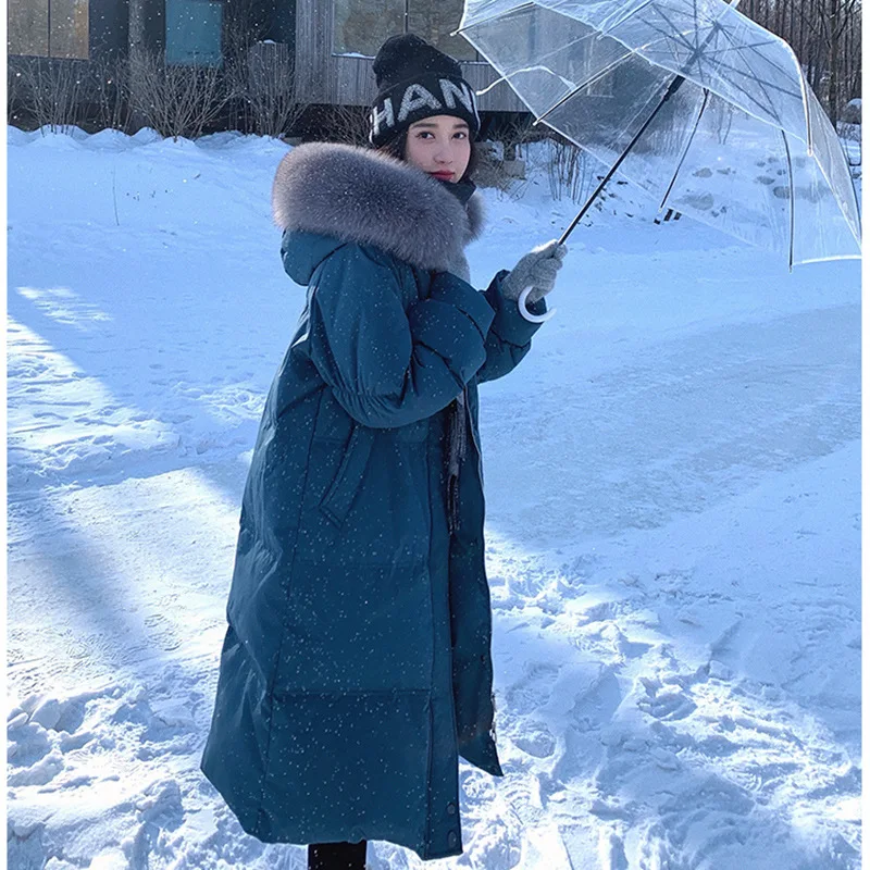 In 2021, the new and long hooded Korean version of thickened and loose white duck down jacket surged.
In 2021, the new and long hooded Korean version of thickened and loose white duck down jacket surged.