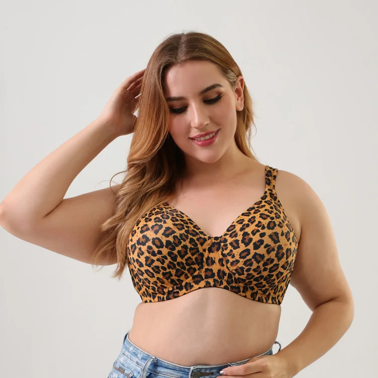 2021new Oversized Ultra Thin Sexy Leopard Bra Full Cup Push Up Underwire Large Bra For Women Plus Size Underwear 80C 115BC Cup
2021new Oversized Ultra Thin Sexy Leopard Bra Full Cup Push Up Underwire Large Bra For Women Plus Size Underwear 80C 115BC Cup
