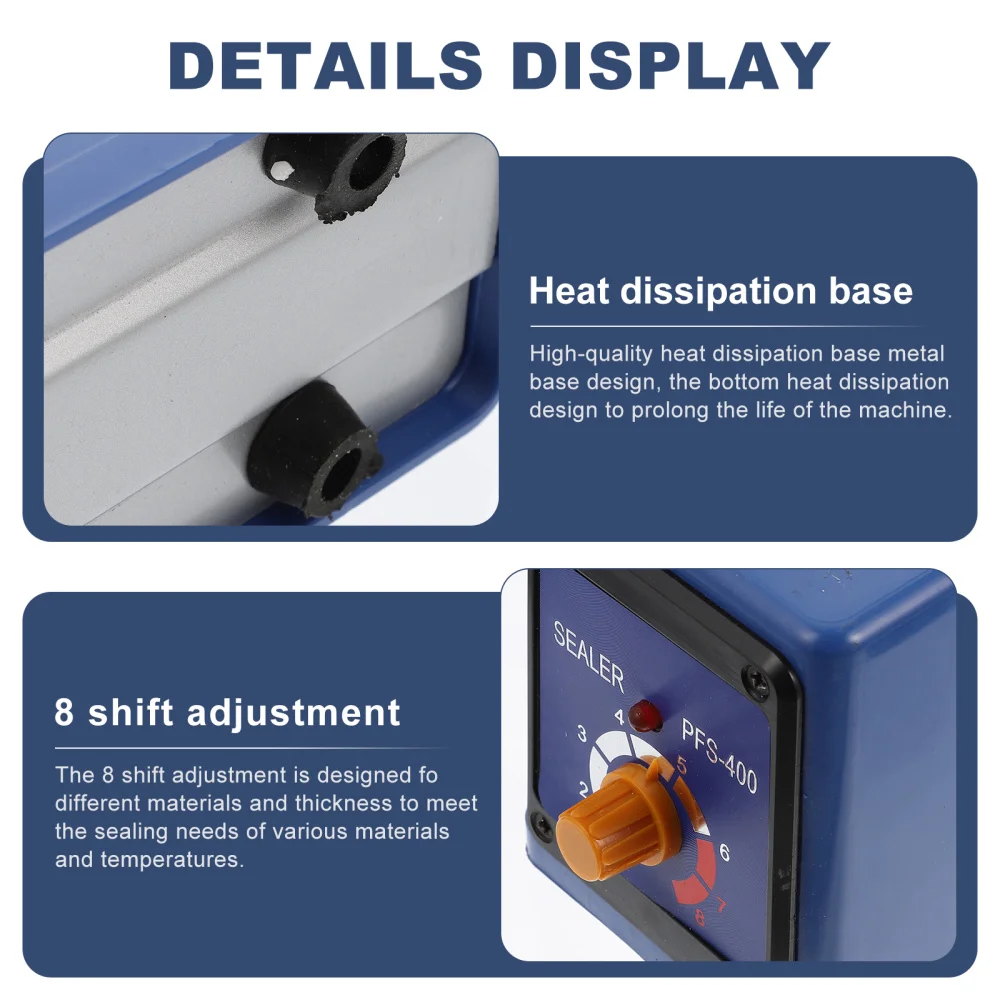 1 Set Sealer Machine Packing Machine Pressure Sealer Food Bag Sealer (AU PLug)
1 Set Sealer Machine Packing Machine Pressure Sealer Food Bag Sealer (AU PLug)