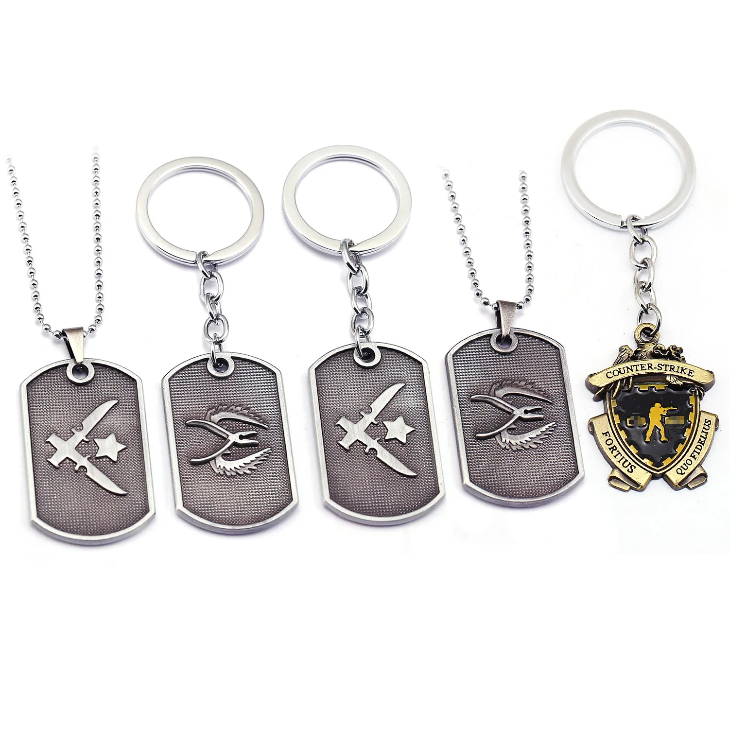 Game CS GO Keychain Counter Strike Metal Dog Tag T/CT Camp Badge Keyring Beads Strand Pendant For Men Boys Figure Model Toy
Game CS GO Keychain Counter Strike Metal Dog Tag T/CT Camp Badge Keyring Beads Strand Pendant For Men Boys Figure Model Toy