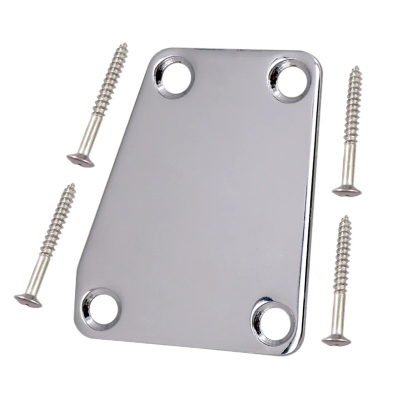 Bass Guitar Neck Plate with Mounting Screws,Replacement Metal Neckplate 4 Holes Neck Joint Board for Electric Guitar
Bass Guitar Neck Plate with Mounting Screws,Replacement Metal Neckplate 4 Holes Neck Joint Board for Electric Guitar