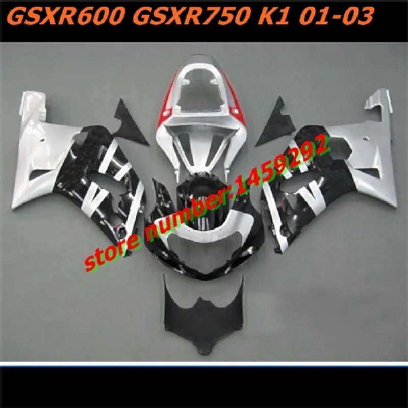 ABS Fairings kit for SUZUKI K1 K2 GSXR600 GSXR750 2001-2003 black white motorcycle fairing set GSXR 600 750 01 02 03
ABS Fairings kit for SUZUKI K1 K2 GSXR600 GSXR750 2001-2003 black white motorcycle fairing set GSXR 600 750 01 02 03