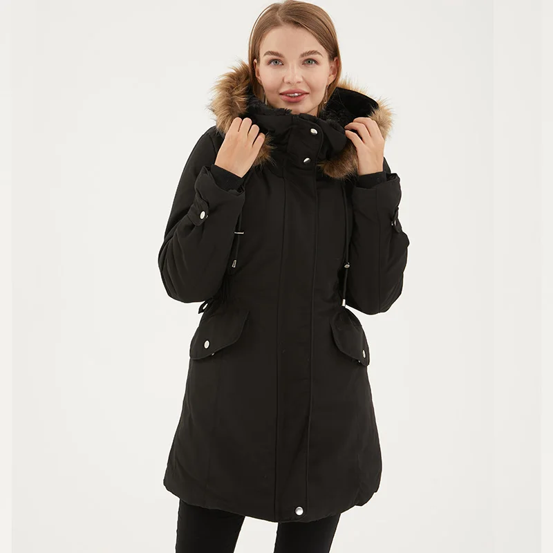 Winter Parka Women New Think Warm Cotton Padded Coats Casual Waist Hooded Wool Collar Long Jacket Woman Parkas
Winter Parka Women New Think Warm Cotton Padded Coats Casual Waist Hooded Wool Collar Long Jacket Woman Parkas
