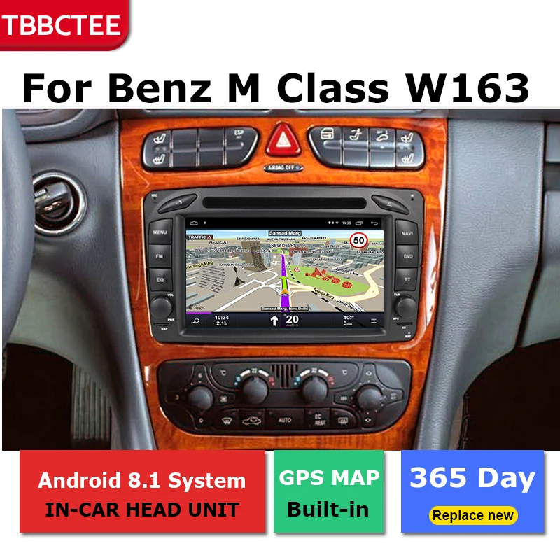 Автомобильный dvd плеер для Mercedes Benz M Class W163 Android навигация GPS BT RDS Mlutimedia player Navi 2Din Wi
