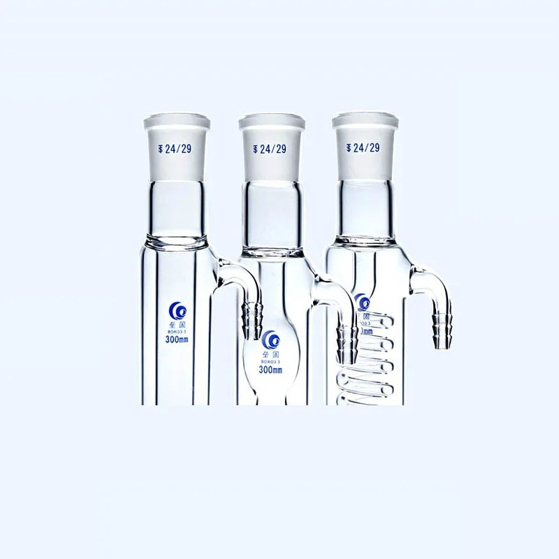 High Borosilicate glass 19*19mm Condenser Tube Spherical/Serpentine/Straight types 200/300/400/500/600mm Lab Chemical experiment
High Borosilicate glass 19*19mm Condenser Tube Spherical/Serpentine/Straight types 200/300/400/500/600mm Lab Chemical experiment