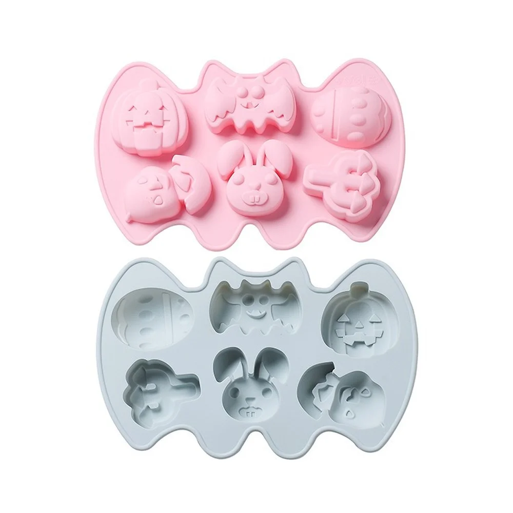 Halloween holiday pumpkin cake mold 6 Cavities pumpkin ghost bat shaped chocolatemold DIYcake decoration tool baking accessories
Halloween holiday pumpkin cake mold 6 Cavities pumpkin ghost bat shaped chocolatemold DIYcake decoration tool baking accessories