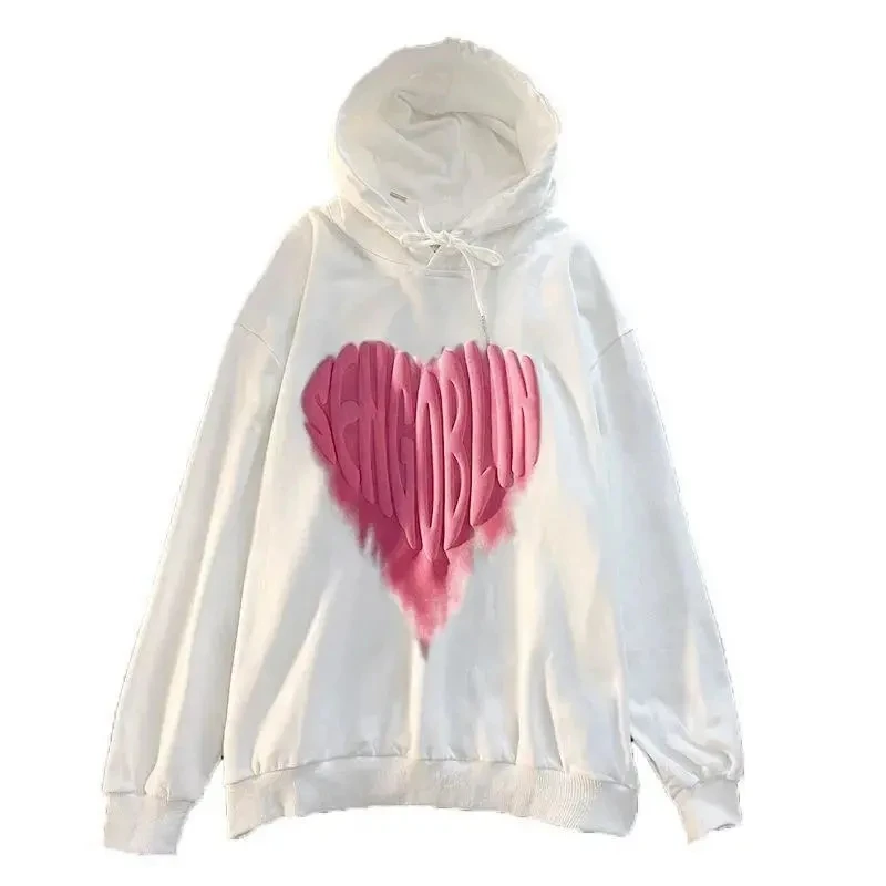 Love print Sweatshirt winter jacket Thin hooded sweater Oversized hoodie Woman clothes Female clothing vintage harajuku Kawaii
Love print Sweatshirt winter jacket Thin hooded sweater Oversized hoodie Woman clothes Female clothing vintage harajuku Kawaii