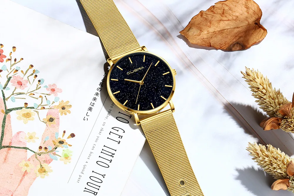 Starry Sky Diamond Quartz Watch Stainless Steel Mesh Watches for Women Wristwatch Montre Femme Relogio Feminino Drop Shipping
Starry Sky Diamond Quartz Watch Stainless Steel Mesh Watches for Women Wristwatch Montre Femme Relogio Feminino Drop Shipping