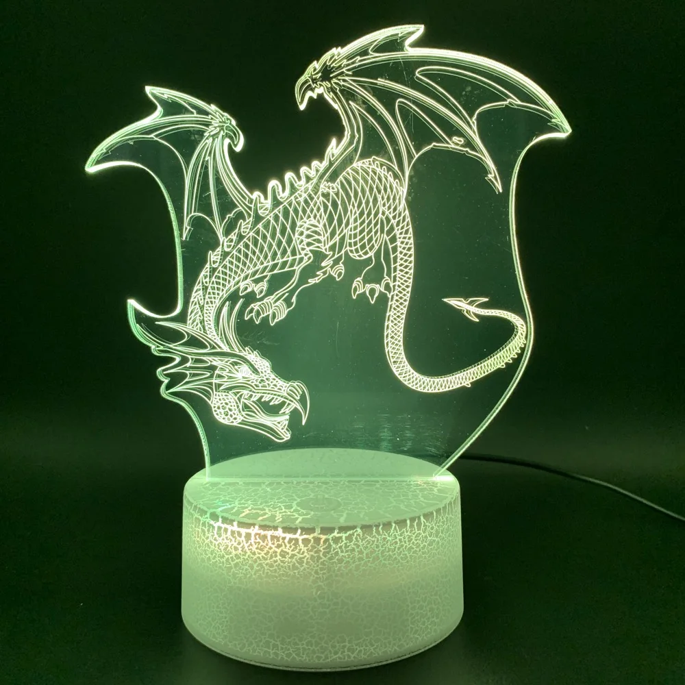 3D Illusion Lamp Dragon Office Home Decoration Light Child Gift Kids Bedroom Nightlight Dinosaur Pterosaurs Led Night Light
3D Illusion Lamp Dragon Office Home Decoration Light Child Gift Kids Bedroom Nightlight Dinosaur Pterosaurs Led Night Light