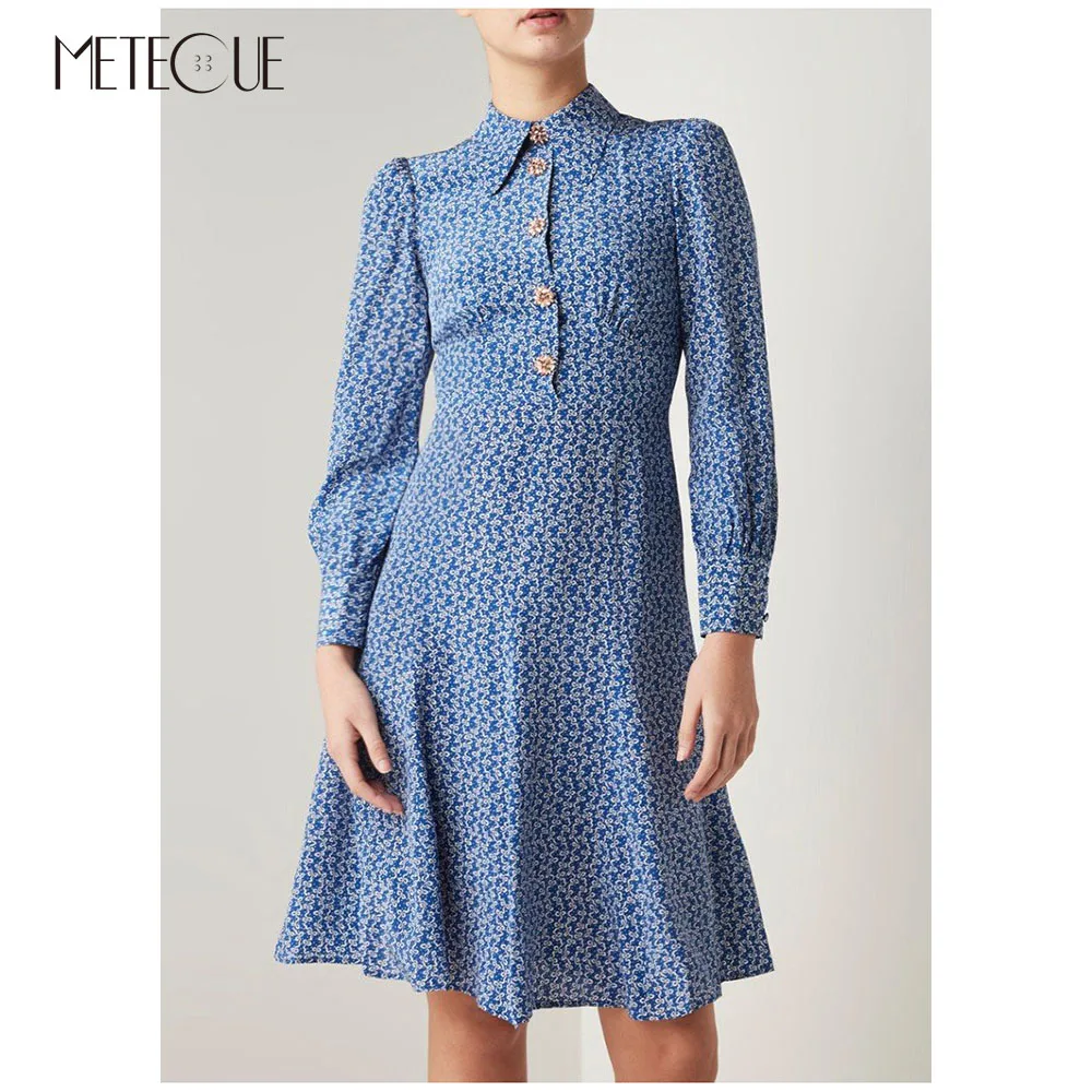 16 Mommie Silk Blue Floral Dress 2021 Spring Summer New Fashion Turn Down Collar Long Sleeve Midi Dresses
16 Mommie Silk Blue Floral Dress 2021 Spring Summer New Fashion Turn Down Collar Long Sleeve Midi Dresses