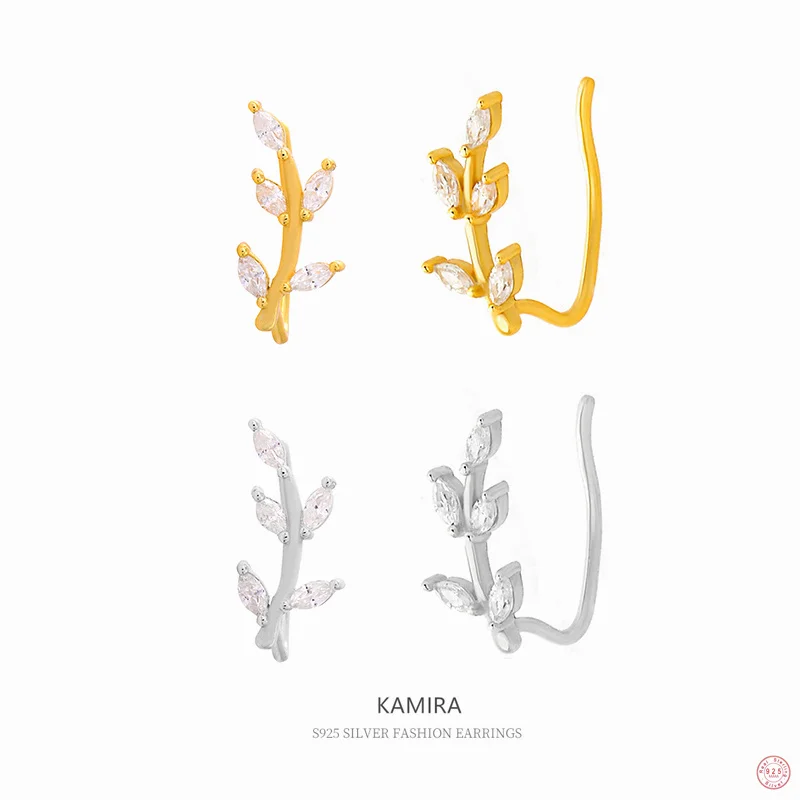 Женские серьги-гвоздики с листьями KAMIRA, уникальные классические серьги из стерлингового серебра 100% пробы с блестящими камнями, необычные ю...
Женские серьги-гвоздики с листьями KAMIRA, уникальные классические серьги из стерлингового серебра 100% пробы с блестящими камнями, необычные ю...