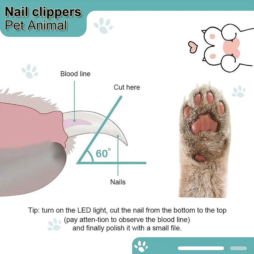 Pet Nail Clipper Scissors Professional LED Safety Nail Clippers Stainless Steel Convenient Nail Cutter Pet Dog Cat Claw Toe Clea
Pet Nail Clipper Scissors Professional LED Safety Nail Clippers Stainless Steel Convenient Nail Cutter Pet Dog Cat Claw Toe Clea