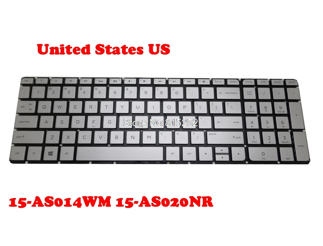 Laptop Keyboard For HP ENVY 15-AS000 15-AS014WM 15-AS020NR with backlight Without Frame Sliver United States US 857799-001
Laptop Keyboard For HP ENVY 15-AS000 15-AS014WM 15-AS020NR with backlight Without Frame Sliver United States US 857799-001