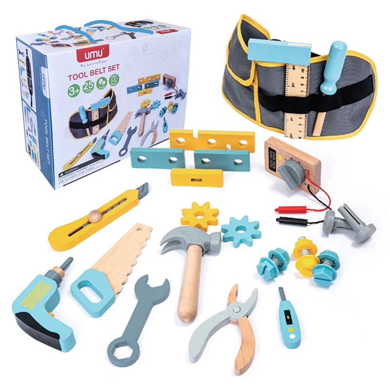 Montessori Wooden Repairman Game Tools Boy Toy Simulation Chainsaw Wrench Repair Kits Role Play Educational Toys For Children
Montessori Wooden Repairman Game Tools Boy Toy Simulation Chainsaw Wrench Repair Kits Role Play Educational Toys For Children
