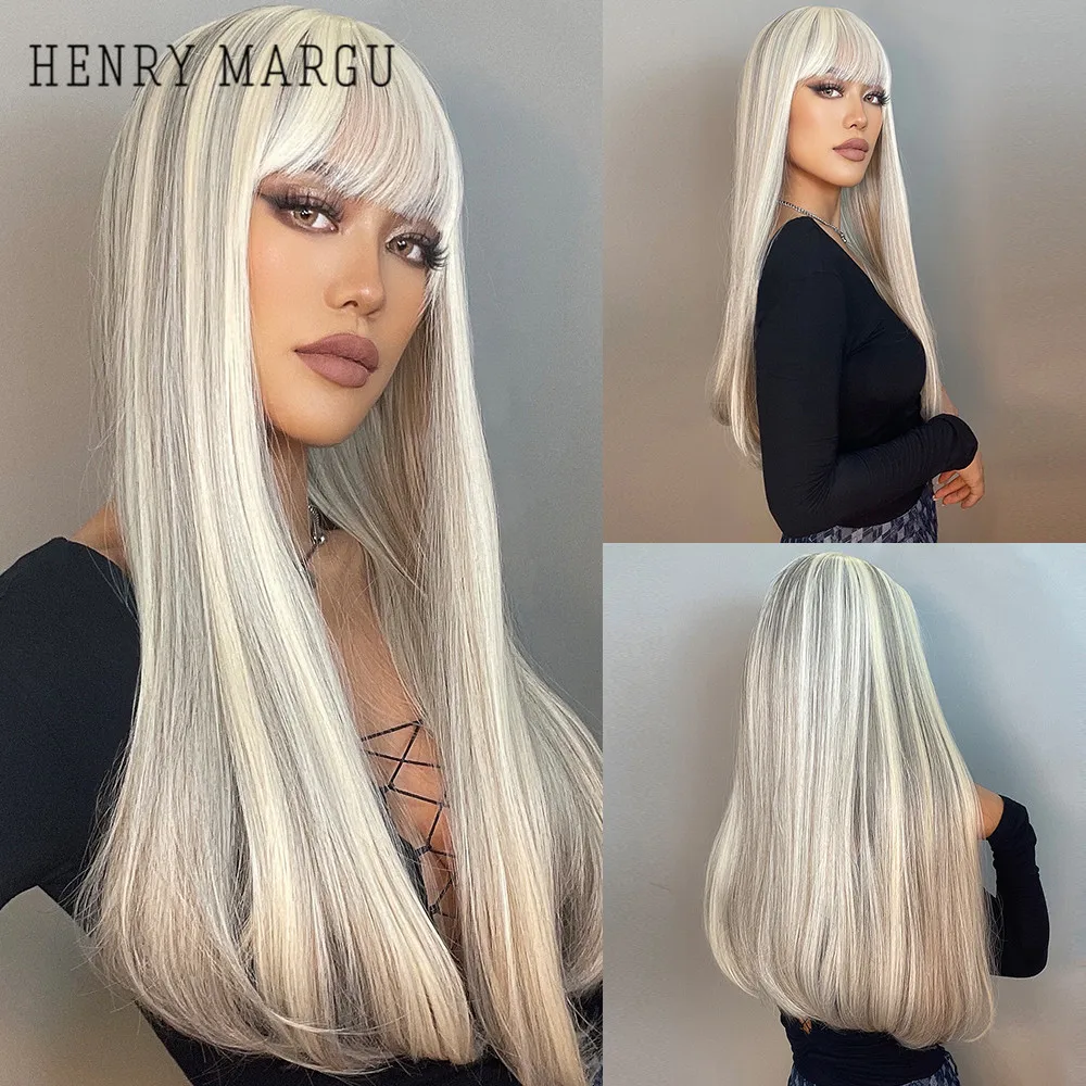 HENRY MARGU Long Straight Synthetic Wigs with Bang Mixed White Cosplay Halloween Natural Hair for Women Heat Resistant Fiber Wig
HENRY MARGU Long Straight Synthetic Wigs with Bang Mixed White Cosplay Halloween Natural Hair for Women Heat Resistant Fiber Wig