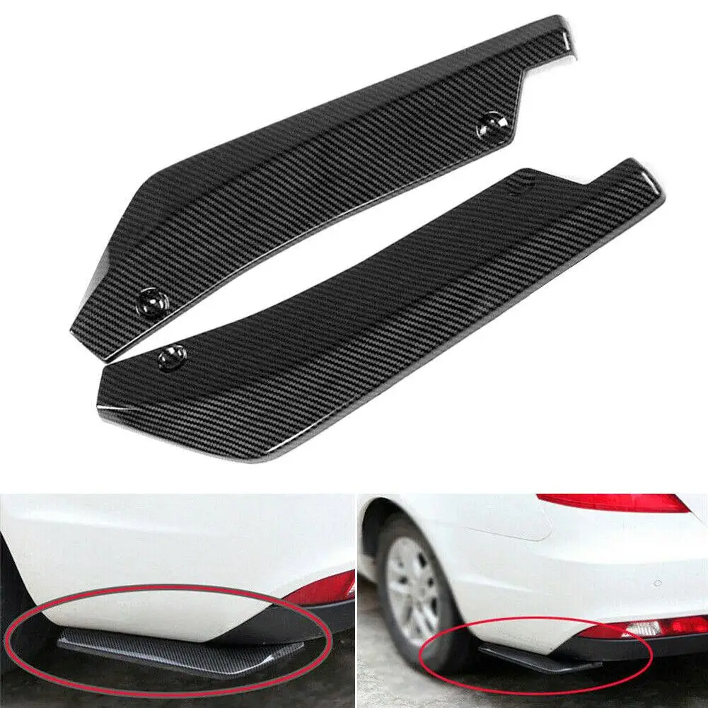 2PCS Universal Car Rear Bumper Carbon Fiber Lip Wrap Angle Splitters Anti-crash Canard Spoiler Scratch Protector Guard Kits New
2PCS Universal Car Rear Bumper Carbon Fiber Lip Wrap Angle Splitters Anti-crash Canard Spoiler Scratch Protector Guard Kits New