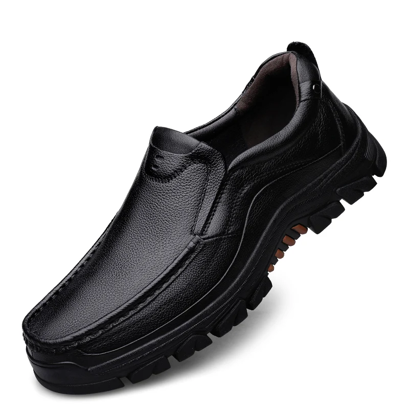 Casual Leather Shoes For Men Luxury Genuine Leather Men's Business Shoes All Season Slip On Rubber Sole Men's Black Shoes
Casual Leather Shoes For Men Luxury Genuine Leather Men's Business Shoes All Season Slip On Rubber Sole Men's Black Shoes