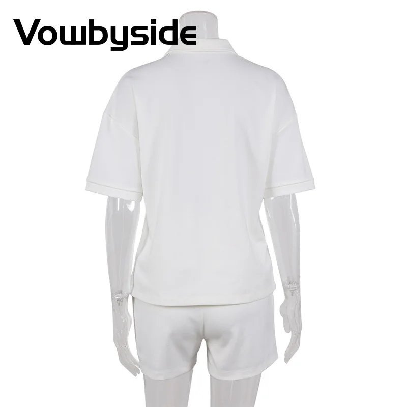Women's Lapel Polo Shirt Top Shorts Knit Fashion Casual White Short Sleeve Suit
Women's Lapel Polo Shirt Top Shorts Knit Fashion Casual White Short Sleeve Suit