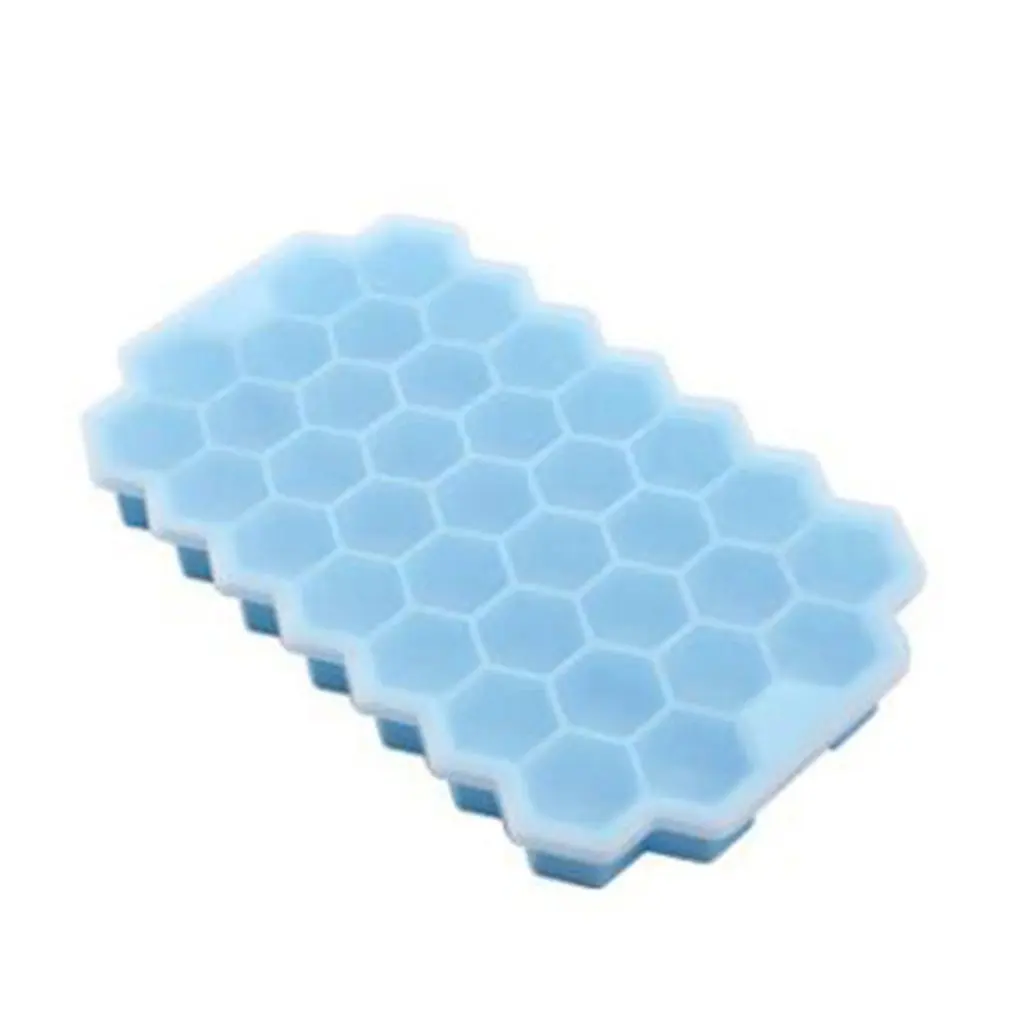 37 Cell Flexible Silicone Honeycomb Ice Cube Tray With Removable Lid Ice Making Box Whiskey Cocktail Kitchen Tools Ice Mold
37 Cell Flexible Silicone Honeycomb Ice Cube Tray With Removable Lid Ice Making Box Whiskey Cocktail Kitchen Tools Ice Mold