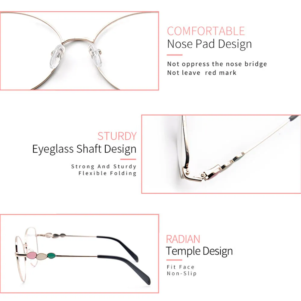 LUCIDIE 2021 Woman Retro Round Oversized Glasses Frame Metal Clear Lens Female Eyeglass Computer Spectacles Myopia Eyeglasses
LUCIDIE 2021 Woman Retro Round Oversized Glasses Frame Metal Clear Lens Female Eyeglass Computer Spectacles Myopia Eyeglasses