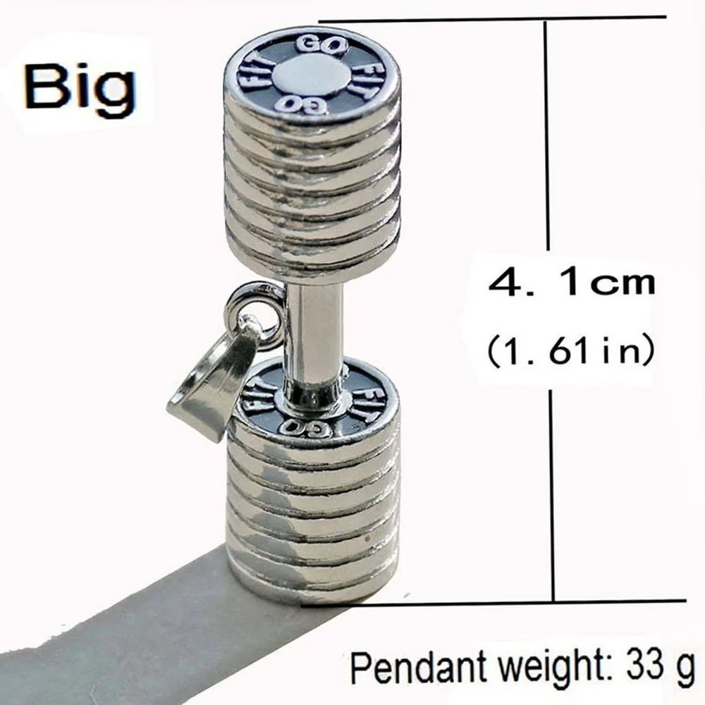 2021 new European and American fashion hip-hop rock stainless steel unisex party titanium steel men's pendant dumbbell necklace
2021 new European and American fashion hip-hop rock stainless steel unisex party titanium steel men's pendant dumbbell necklace