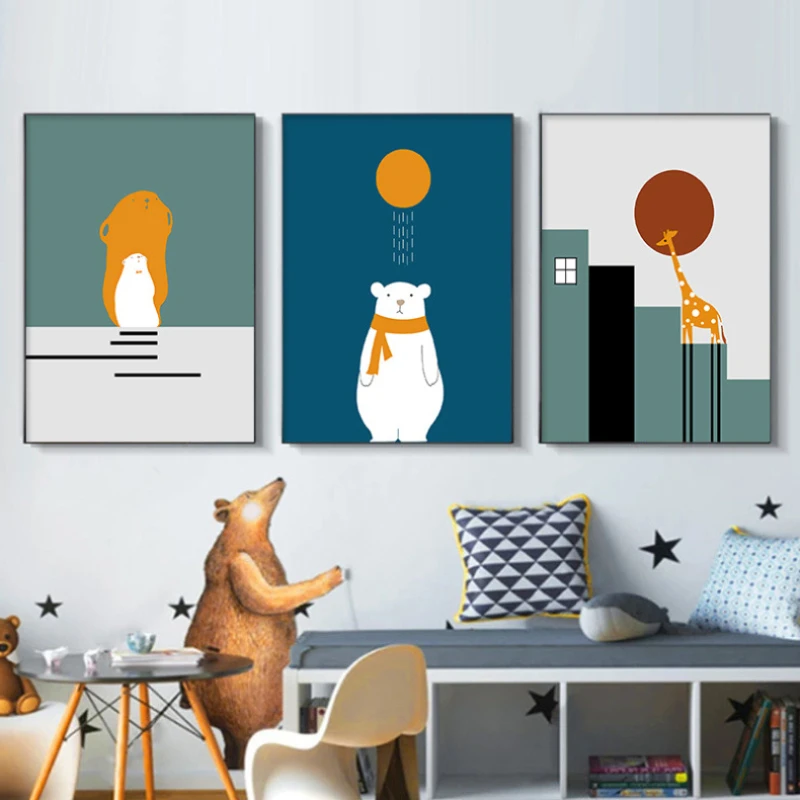 Nordic minimalist color poster cartoon geometric color block home decoration living room dining room children frameless painting
Nordic minimalist color poster cartoon geometric color block home decoration living room dining room children frameless painting