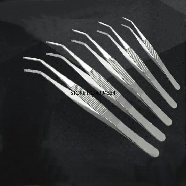 6pcs/set Thicken Stainless Steel medical straight Tweezers, elbow-head Surgical Tweezer 12.5/14/16/18/20/25cm for Laboratory
6pcs/set Thicken Stainless Steel medical straight Tweezers, elbow-head Surgical Tweezer 12.5/14/16/18/20/25cm for Laboratory