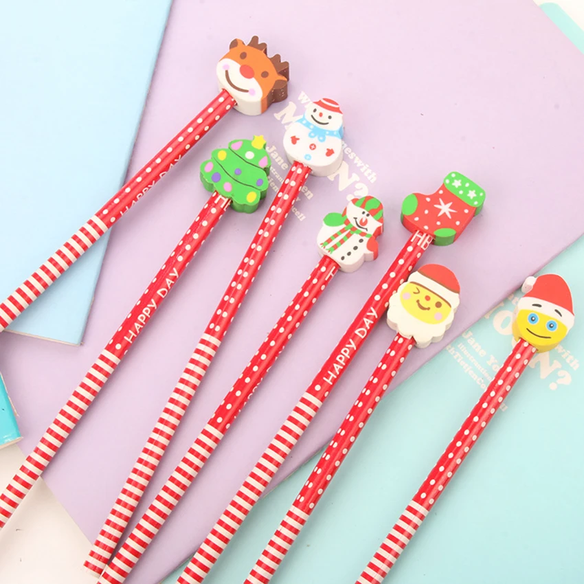 1pc New Christmas pencils with rubber manufacturers direct students to study stationery Stationery office supplies for students
1pc New Christmas pencils with rubber manufacturers direct students to study stationery Stationery office supplies for students