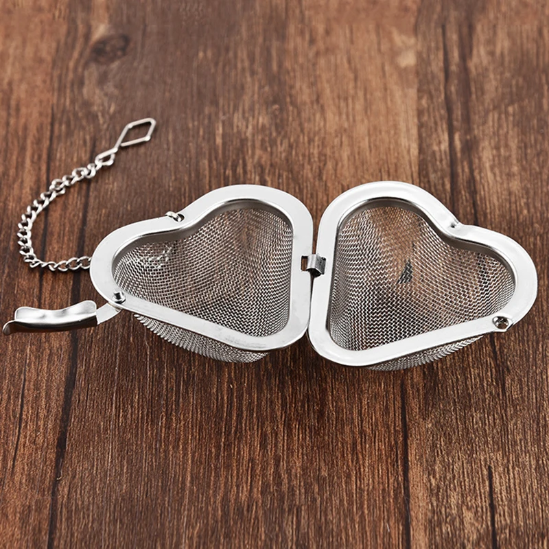 1Pcs Multi Purpose Reticular Tea Filter Heart Shape Leaf Spice Strainer Reusable Silver Kitchen Gadgets
1Pcs Multi Purpose Reticular Tea Filter Heart Shape Leaf Spice Strainer Reusable Silver Kitchen Gadgets