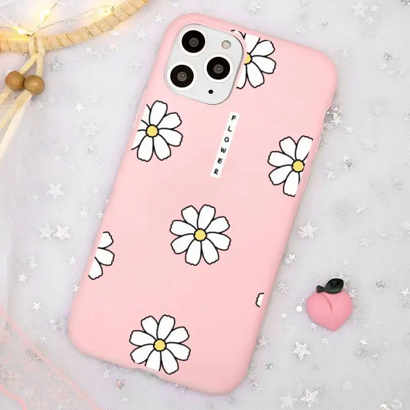 Cute cartoon daisy flower Phone Case Candy Color Pink for iPhone 11 pro XS MAX 8 7 6 6S Plus X 5S SE 2020 XR
Cute cartoon daisy flower Phone Case Candy Color Pink for iPhone 11 pro XS MAX 8 7 6 6S Plus X 5S SE 2020 XR