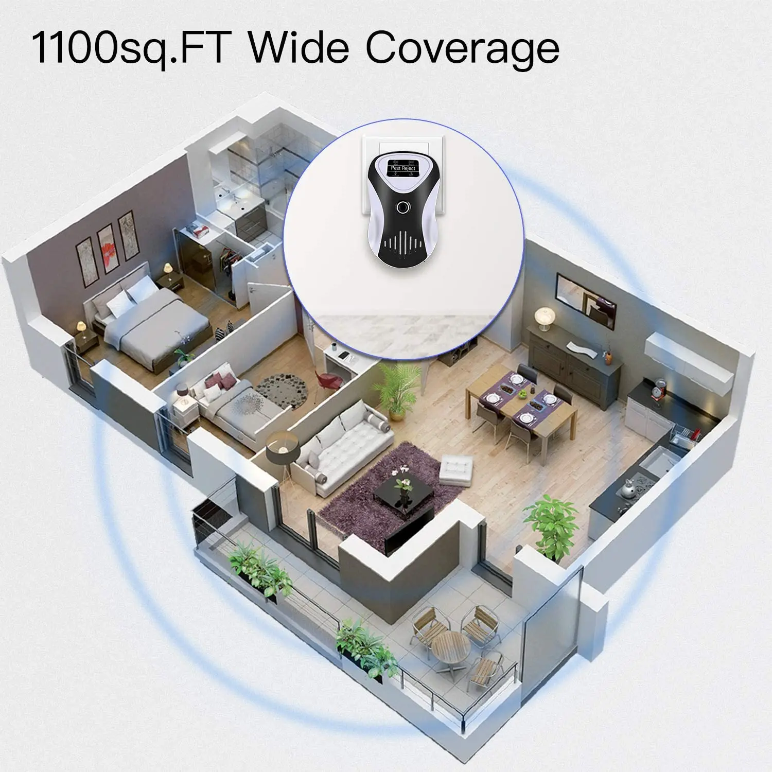 2pcs FYLINA Ultrasonic Pest Repellent Plug-In Insect 4 Modes Silent Effective Pest Repellent For Bats Mouse Mosquito Cockroach
2pcs FYLINA Ultrasonic Pest Repellent Plug-In Insect 4 Modes Silent Effective Pest Repellent For Bats Mouse Mosquito Cockroach