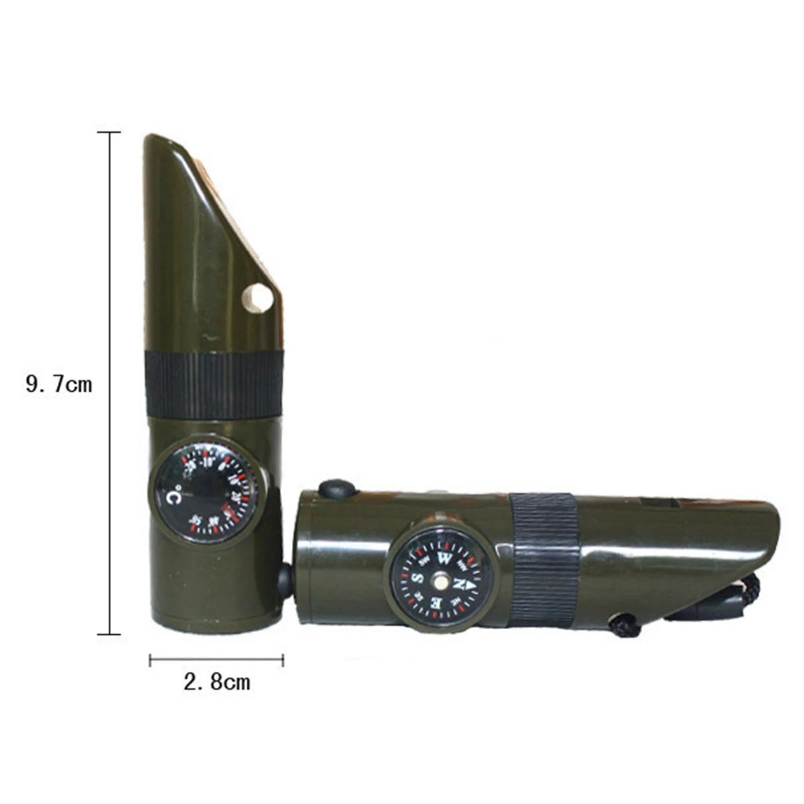 7 In 1 Whistle Survival Bushcraft Trekking Whistle Compass Mirror Torch Magnifier Led Light Thermometer Storage Compass Tools
7 In 1 Whistle Survival Bushcraft Trekking Whistle Compass Mirror Torch Magnifier Led Light Thermometer Storage Compass Tools