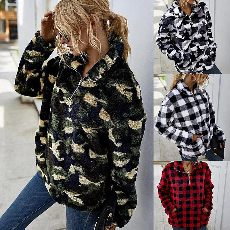 2020 Autumn Women Plaid Pullover Hoodie With Pockets Winter Clothes Women Thick Hoodies Warm Fuzzy Fleece Sweatshirt Fluffy Coat
2020 Autumn Women Plaid Pullover Hoodie With Pockets Winter Clothes Women Thick Hoodies Warm Fuzzy Fleece Sweatshirt Fluffy Coat