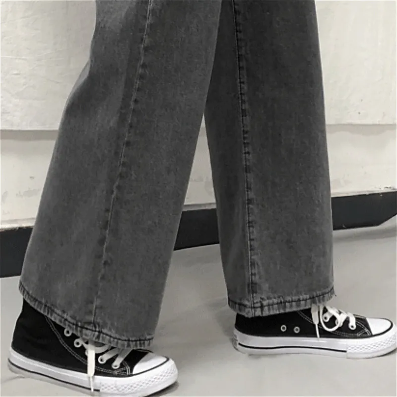 Jeans Women Leisure Straight Students New Loose Full-length Simple Korean Style Chic All-match Streetwear Comfortable New Trendy 
Jeans Women Leisure Straight Students New Loose Full-length Simple Korean Style Chic All-match Streetwear Comfortable New Trendy