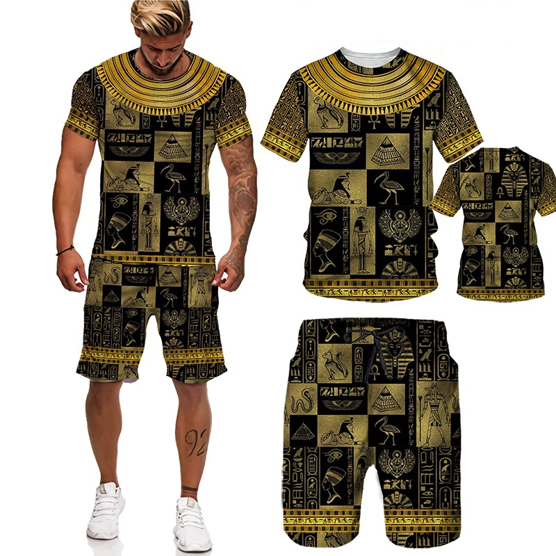 2021 NEW Fashion Digital Print Short Sleeve Shirt Set Men's Beach Pharaoh Print Shorts Men's Daily Beach T Shirt Set Two-piece 
2021 NEW Fashion Digital Print Short Sleeve Shirt Set Men's Beach Pharaoh Print Shorts Men's Daily Beach T Shirt Set Two-piece