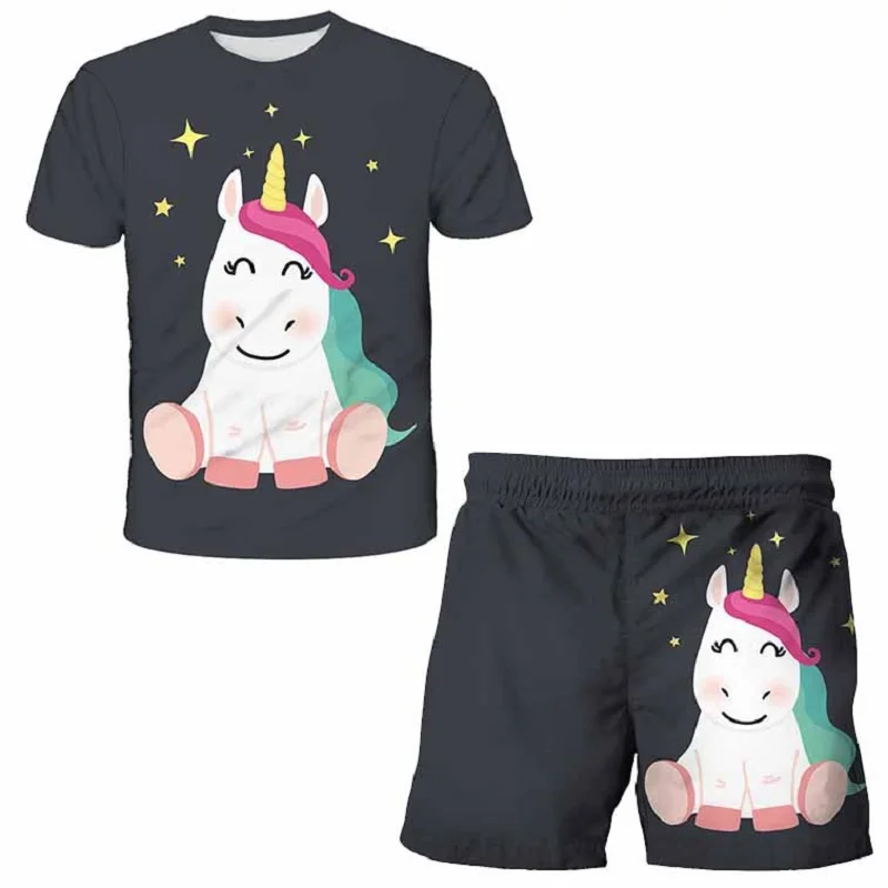 Unicorn 2 Pcs Tshirts+Pants 3DPrint Pure Noble White horse Summer BoyGirls Clothes Suits lovelyPink KidShort Sleeve Beach Shorts
Unicorn 2 Pcs Tshirts+Pants 3DPrint Pure Noble White horse Summer BoyGirls Clothes Suits lovelyPink KidShort Sleeve Beach Shorts