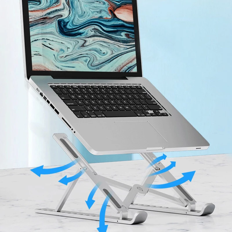 Foldable Laptop Stand Aluminium Notebook Stand Portable Laptop Holder Tablet Stand Computer Support 
Foldable Laptop Stand Aluminium Notebook Stand Portable Laptop Holder Tablet Stand Computer Support
