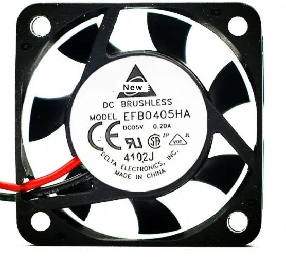 Охлаждающий вентилятор для сервера Delta EFB0405HA R00 DC 5 В 0.20A 40x40x10 мм
Охлаждающий вентилятор для сервера Delta EFB0405HA R00 DC 5 В 0.20A 40x40x10 мм