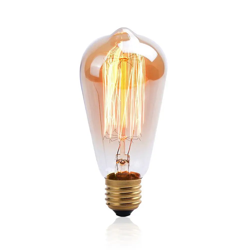 E27 Tungsten Filament Glass W-Filament Bulb Edison Light Bulb Glass Incandescent Bulbs Lights
E27 Tungsten Filament Glass W-Filament Bulb Edison Light Bulb Glass Incandescent Bulbs Lights