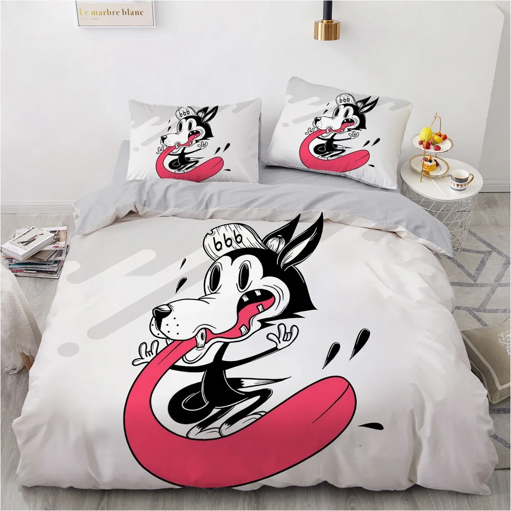 Classic 3D Bedding Set Comforter Quilt Cover Full King Queen Double Single Size Black Cartoon Design Custom Bedclothes
Classic 3D Bedding Set Comforter Quilt Cover Full King Queen Double Single Size Black Cartoon Design Custom Bedclothes