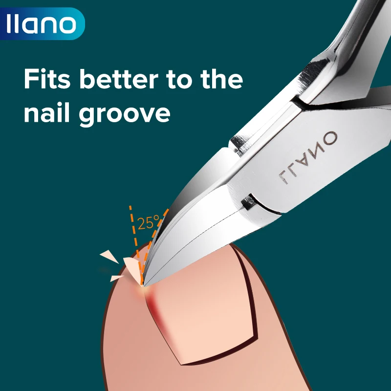 LLANO Nail Clippers Ingrown Toenail Cutter Stainless Steel Pedicure Tools Thick Toe Nail Correction Deep Into Nail Grooves
LLANO Nail Clippers Ingrown Toenail Cutter Stainless Steel Pedicure Tools Thick Toe Nail Correction Deep Into Nail Grooves