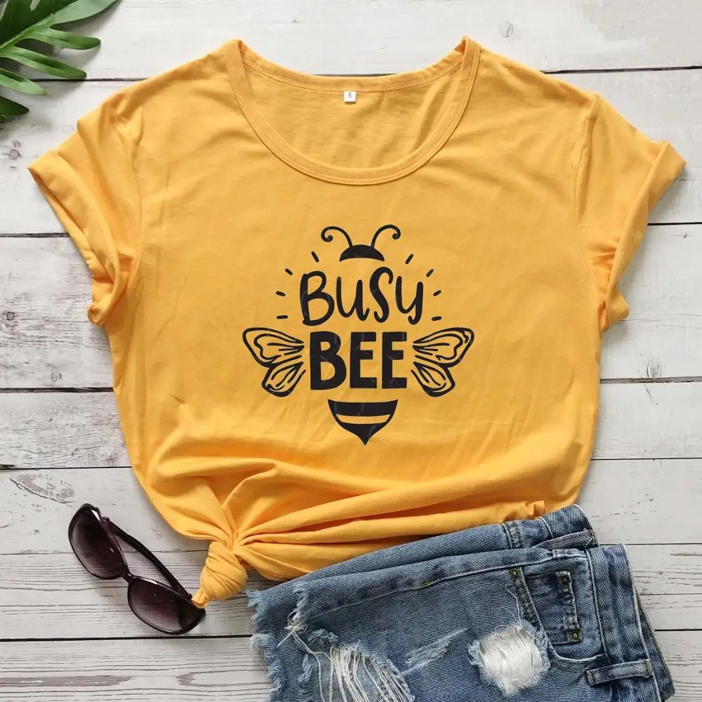 Busy bee funny cute women fashion cotton casual graphic street style grunge tumblr t shirt girl gift vintage slogan tee top O009
Busy bee funny cute women fashion cotton casual graphic street style grunge tumblr t shirt girl gift vintage slogan tee top O009