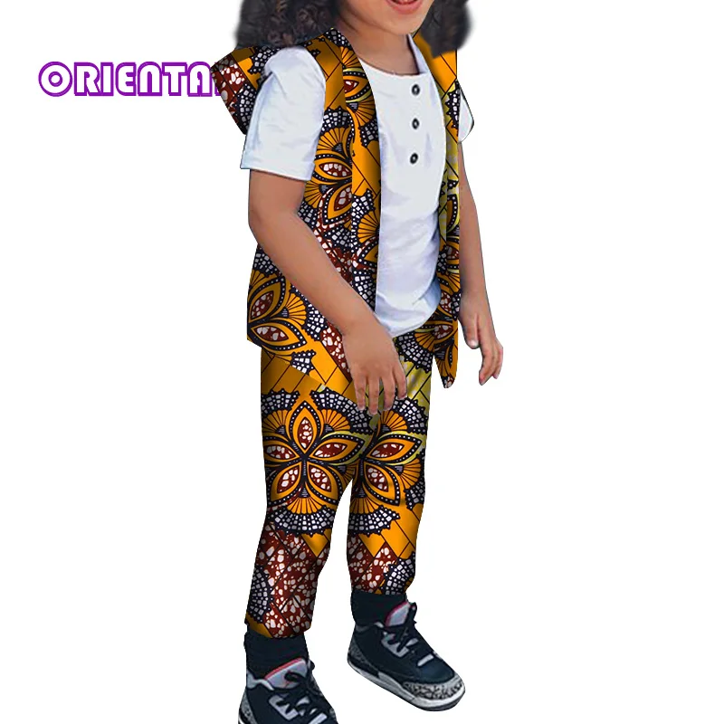 African Kids Clothing 2 Pieces Set African Print Cotton Sleeveless Hooded Jacket Tops Pants Children Bazin Riche Clothes WYT362
African Kids Clothing 2 Pieces Set African Print Cotton Sleeveless Hooded Jacket Tops Pants Children Bazin Riche Clothes WYT362